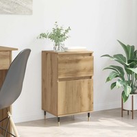 Sideboard Artisan Eiche 40 X 35 X 70 Cm Verbundholz Und Eisen