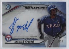 2020 Bowman Chrome Prime Signatures 12/50 Sherten Apostel #PCS-SA Auto rp9