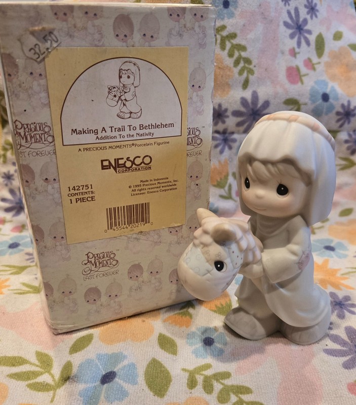 Precious Moments 1995 Making A Trail To Bethlehem 142751 Ship NEW