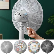 Fan Protection Cover | Cartoon Pedestal Fan Dust Cover For Kids Children Finger
