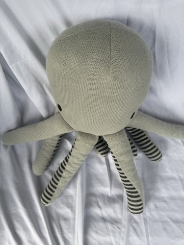 PillowFort Octopus 17" Throw Pillow Plush Kids Gray Knit Target Ocean Squid - Picture 5 of 5