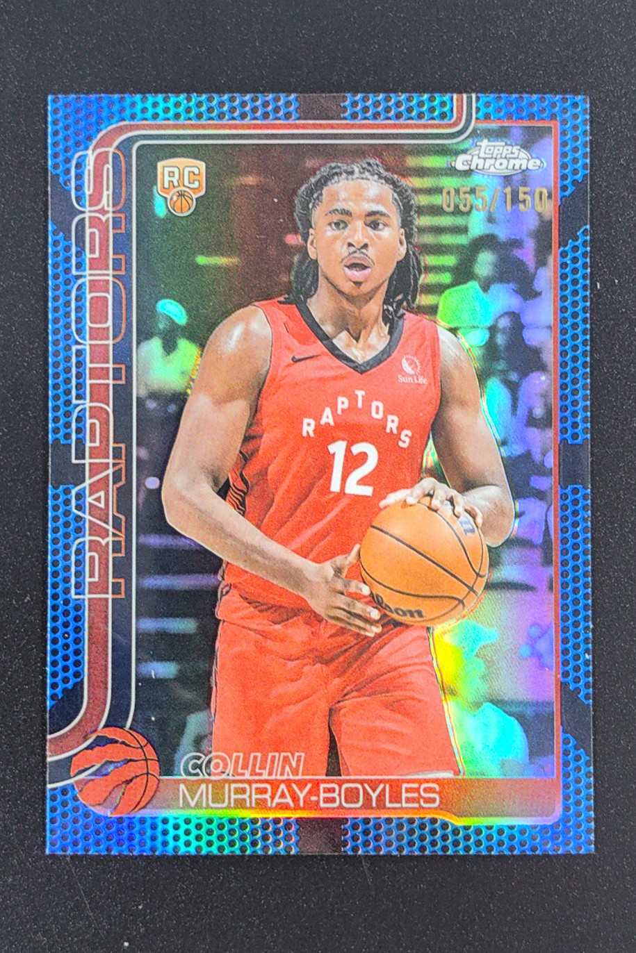 2025-26 Topps Chrome Collin Murray-Boyles Blue Basketball Refractor RC /150 #259