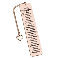 Adult Daughter Valentines Gifts Inspirational Bookmark Easter Stocking Stuffer