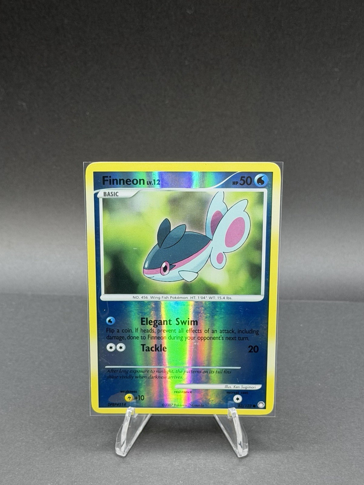 Pokémon TCG- 2007 Finneon 83/123 Mysterious Treasures Reverse Holo NM