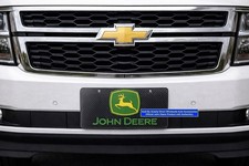 John Deere AUTHENTIC Acrylic Carbon Fiber Impression Front License Plate Frame