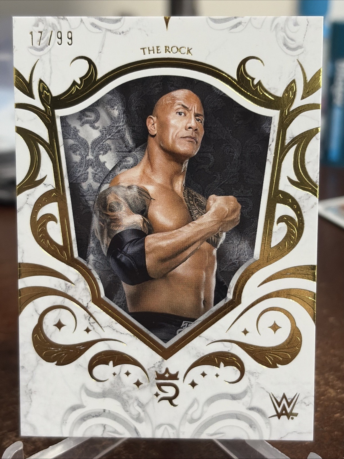 2025 Topps Royalty WWE THE ROCK Legend /99 #2 DWAYNE JOHNSON