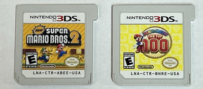 Nintendo 3DS Lot of 2 Bundle: Mario Party: The Top 100 & New Super Mario Bros. 2