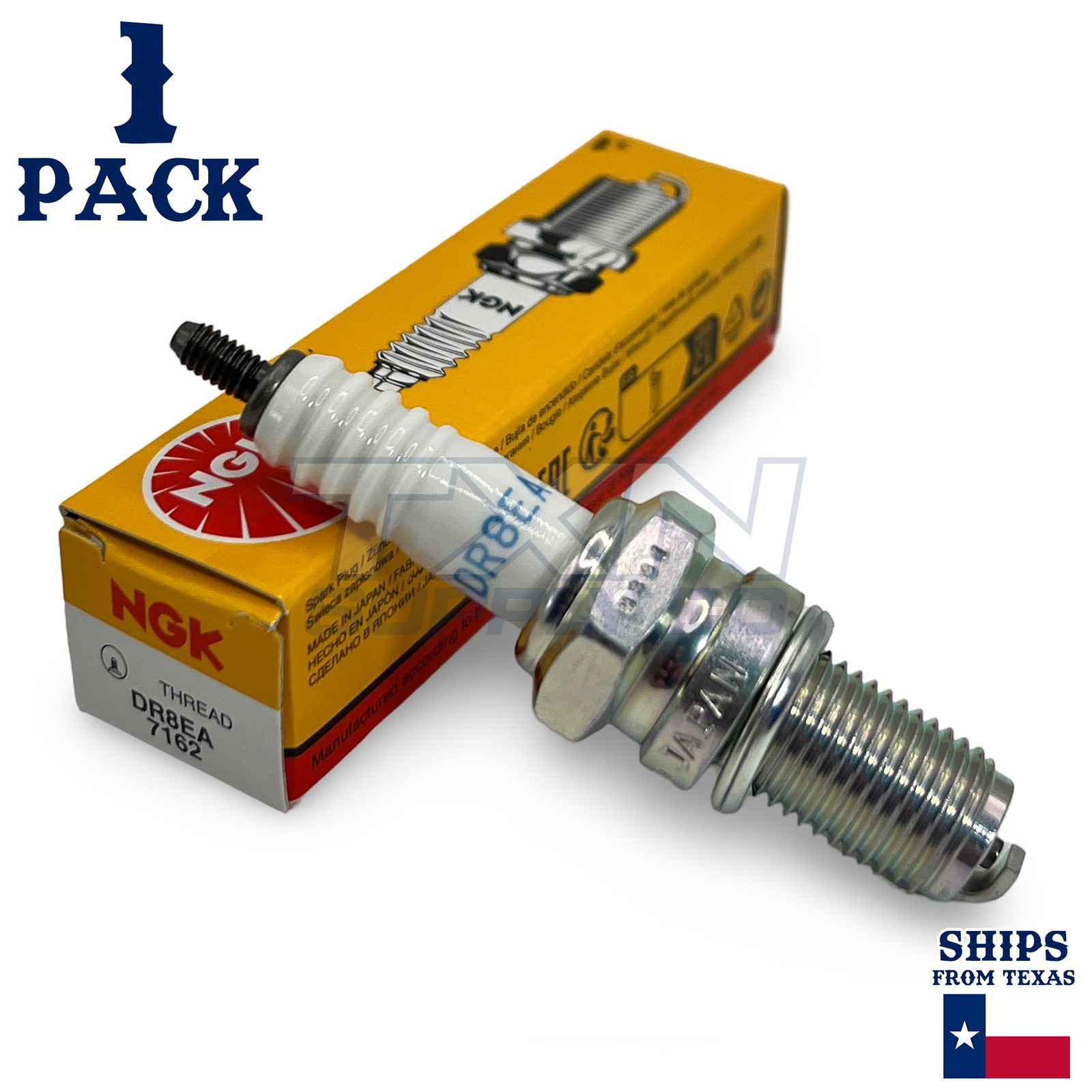 NGK 7162 DR8EA Standard Spark Plug, Pack of 1 Color: -- Size: Single Model: DR