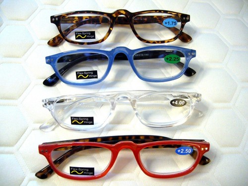 Gafas de lectura flexibles con bisagras 1/2 luna lectores gafas de lectura para mujer R221S - Imagen 2 de 16