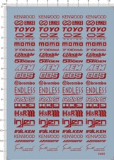 decals car logo for 1/24 or other different scales red - 5604