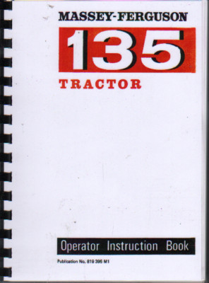 Massey Ferguson ''135'' Traktor Betriebsanleitung Buch