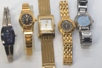 5 womens watches, all run, all have new battery display picture 2