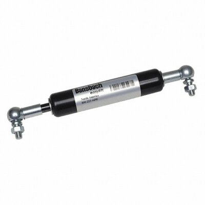 Bansbach Gas Spring 6FRA1 200 lb, Steel, M8 Rod Thread Size,11.02'' Compressed Lg