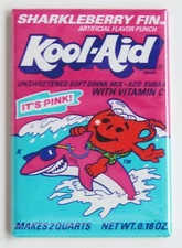 Sharkleberry Fin FRIDGE MAGNET fruit punch shark finn