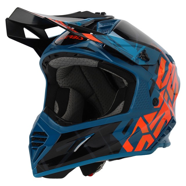 Casque Motocross ACERBIS X-Track 22.06 Noir Vert Brillant