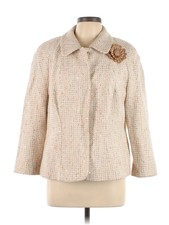 Escada Women Ivory Wool Coat 44 Eur