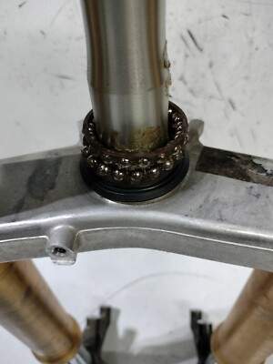 2003 2004 KAWASAKI ZX6R 636 OEM FRONT FORK FRONT END W/ TRIPLE