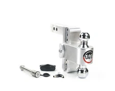 Weigh Safe for 180 Hitch - Drop Hitch w/Chrome Combo Ball - 6" Drop for 2" Shank