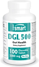 Supersmart DGL Supplement 3000Mg (High Strength) Natural Orange Flavor DGL Liquo
