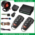 Car Alarm System Security Burglar Central Locking + Shock Sensor+2 Remote AU