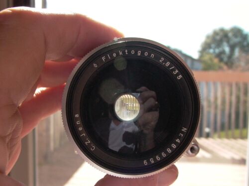 USA Zeiss Flektogon 2.8/35 #4889959 Exakta Sony Nikon Canon Fujifilm sans miroir  - Photo 1/5