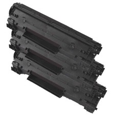 3pk Compatible HP 36A Black Toner Cartridge CB436A for Laserjet P1505 M1522
