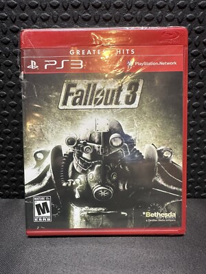 PS3 Fallout 3 Greatest Hits Bethesda - Brand New - Factory Seal Cut (see pics)
