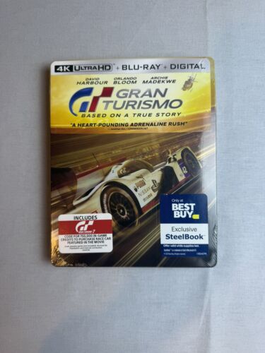Gran Turismo Steelbook - 4K Ultra HD + Blu-Ray + Digital (2023) - NEW SEALED!