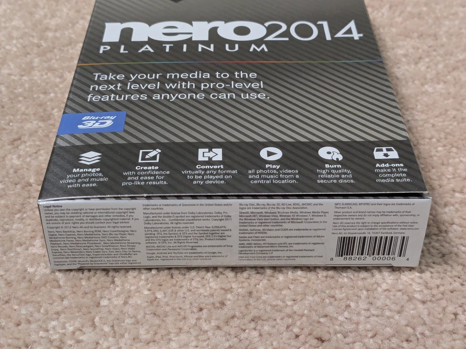 NERO 2014 PLATINUM / media software for windows 4k 3D - Image 3 of 4