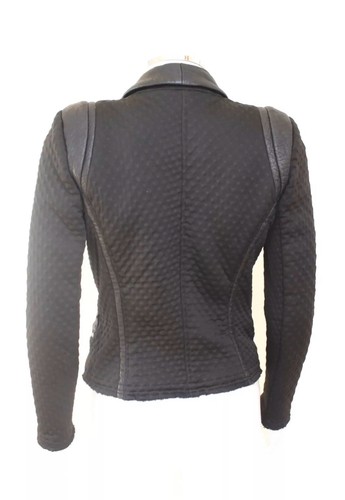 IRO Ashby Black Textured Jacket Size FR40 UK12 - Picture 4 of 10