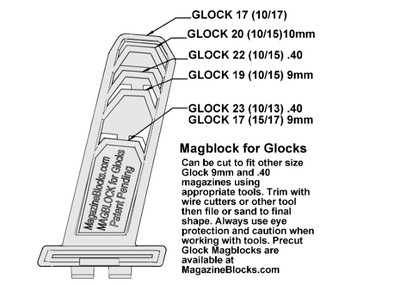 Magblock 10-Round Magazine Limiter For Glock – Fits Glock 17 9mm Mags | Convert 17-Round To 10-Round | Pack Of 3, Made In USA - View #11