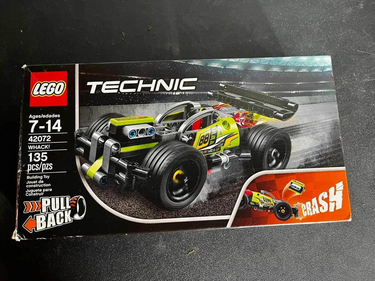 Lego Technic Set 42072 w/ decals Pull Back Race car incomplete | eBay