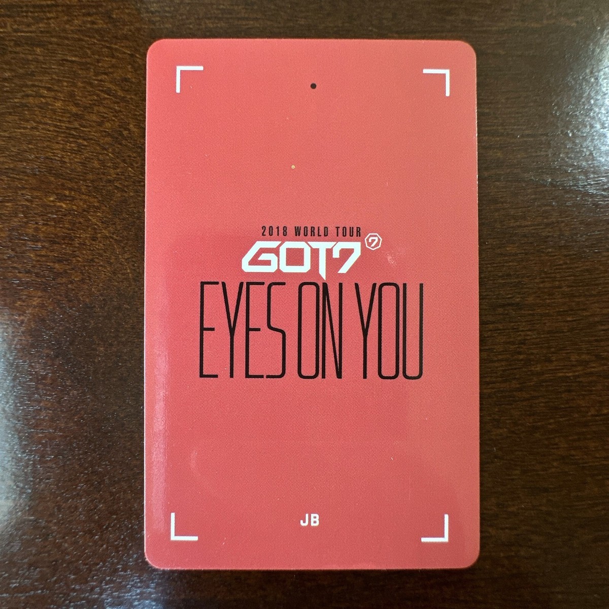 GOT7 EYES ON YOU DVD 特典トレカ☆JB US SELLER] GOT7 JB JAY B 2018 World Tour 'Eyes On You' Blu-Ray DVD
