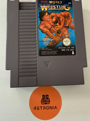 Tecmo World Wrestling Nintendo Nes Spielkassette UK Version gereinigt & getestet