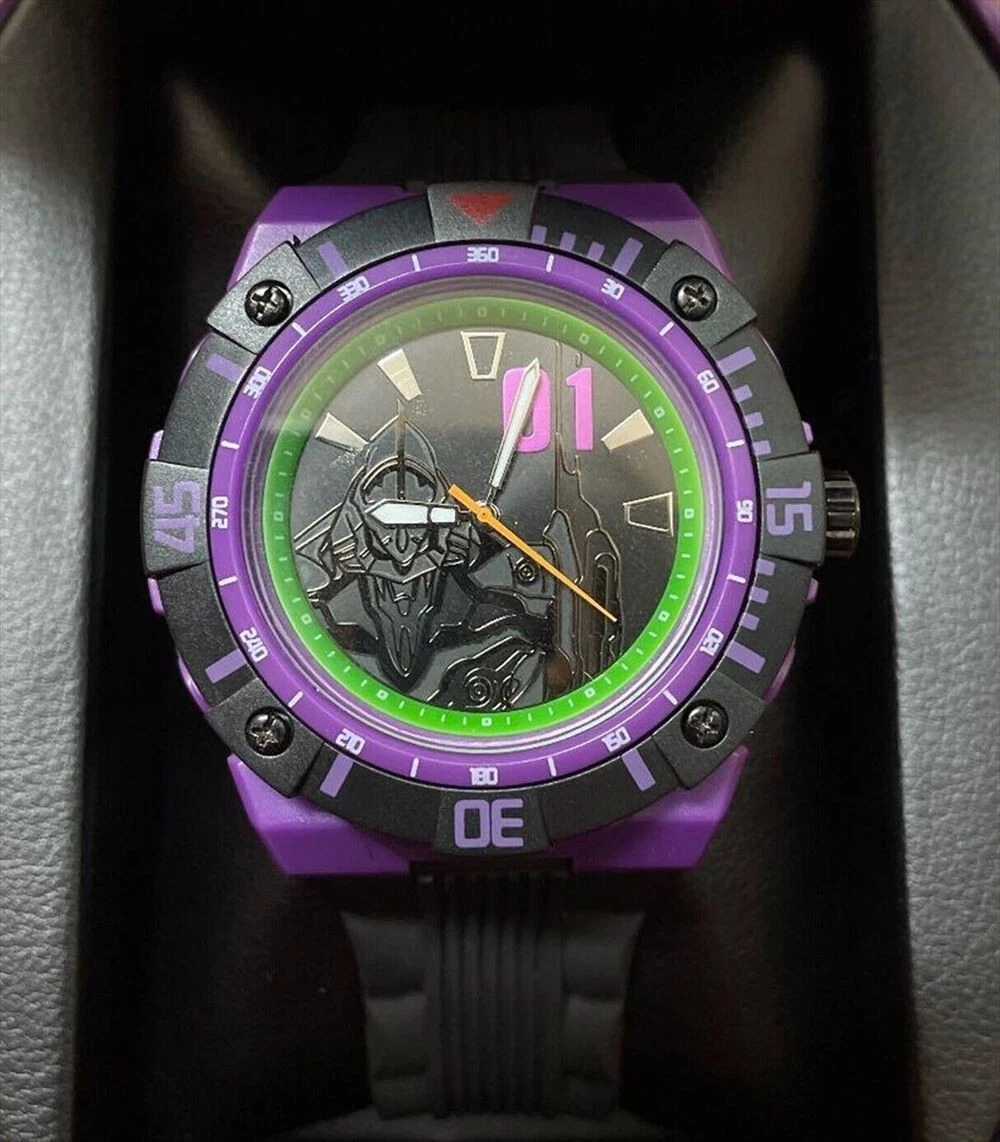 Evangelion Wrist Watch Unit 01 Model USJ Limited Universal Studios Japan  Rare