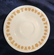 8 Vintage Corelle Corning Ware BUTTERFLY GOLD Saucer Plates Tea Coffee