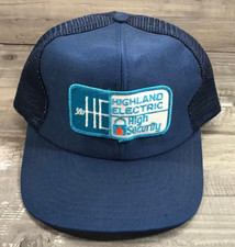 Vintage Highland Electric High Security Mesh Snap Back Trucker Hat Cap