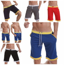 Hommes Boxer Short Jogging SPORTS Pantalon Gym Jambe Longue Demi