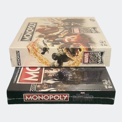 Marvel 80 Years (2018) + Black Panther (2018) Monopoly Board Games - New Sealed - Picture 6 of 24
