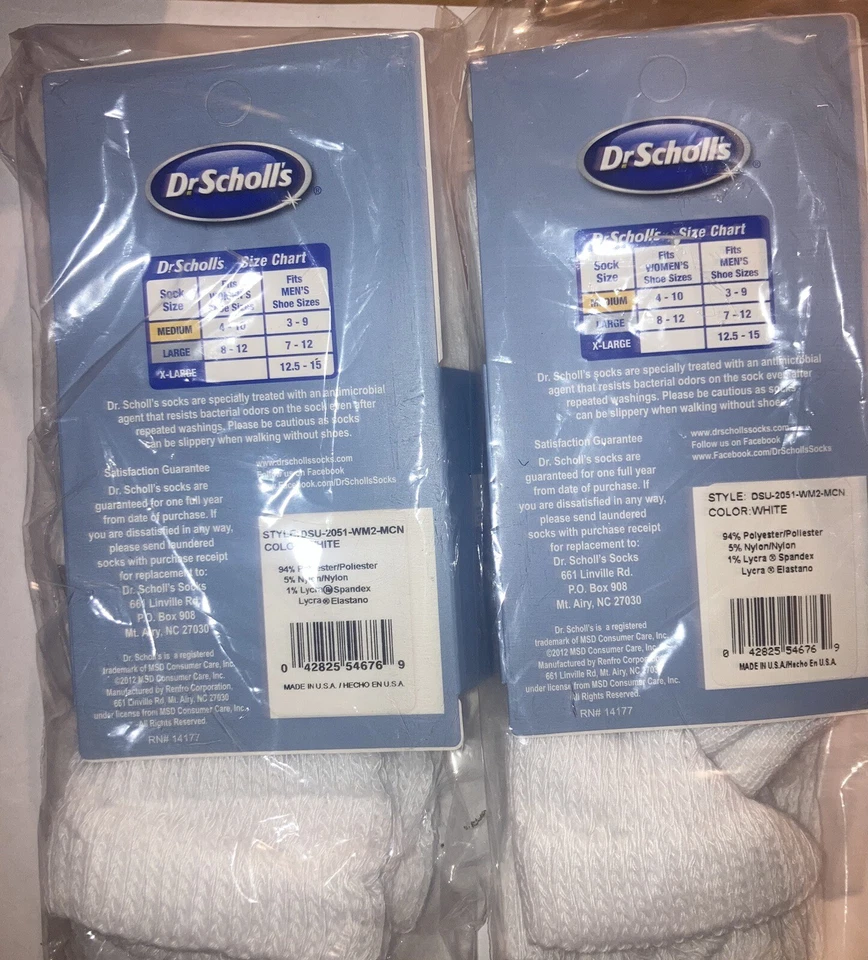 Dr Scholls Men-women Diabetes Circulatory Ankle Socks Size -Medium 4 pairs 👍 - Image 3 of 4