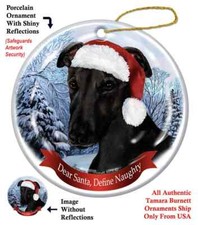 Assorted Greyhound Howliday Dog Christmas Ornament Decoration