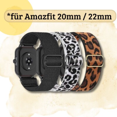 AMAZFIT Cheetah Square/Round/Pro Smartwatch Nylon Armband elastisch  20mm 22mm