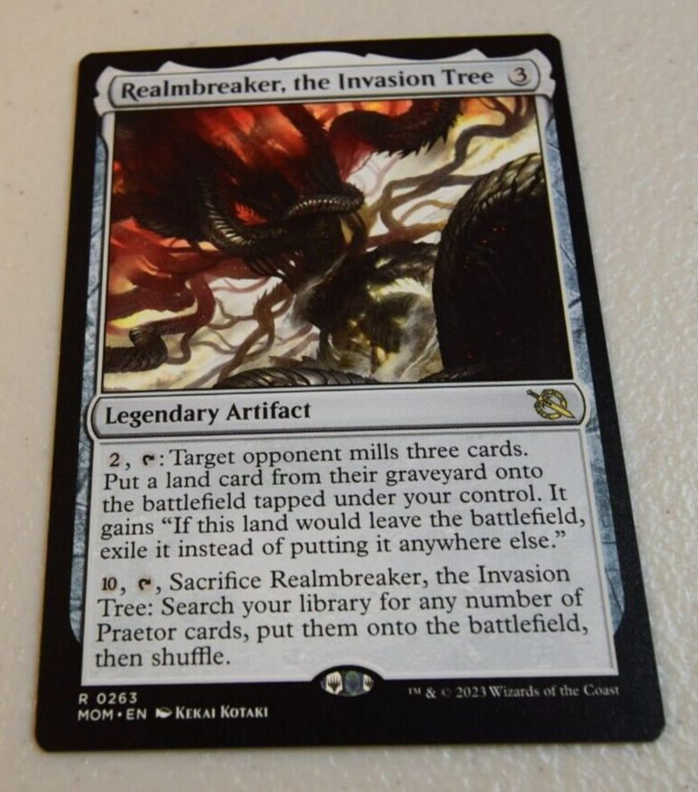 Realmbreaker, the Invasion Tree (Extended Art) [March of the Machine] Magic  MTG