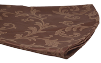 Tischdecke Rund Ø 150 Cm Gewebtes Muster Venezia Braun Hossner Heimtex