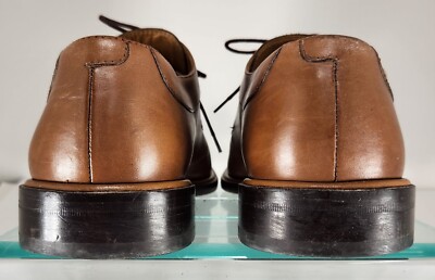 Mezlan Mens Size 10.5M Brown Leather Split Toe Lace Up Derby  display picture 3