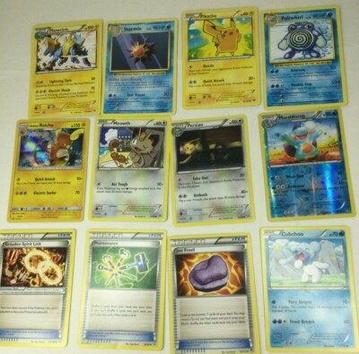 28 Random Pokemon TCG Cards Set (8 Holofoil) Mamoswine Seismitoad