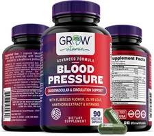 Grow Vitamin Blood Pressure, Cardiovascular & Circulation Support