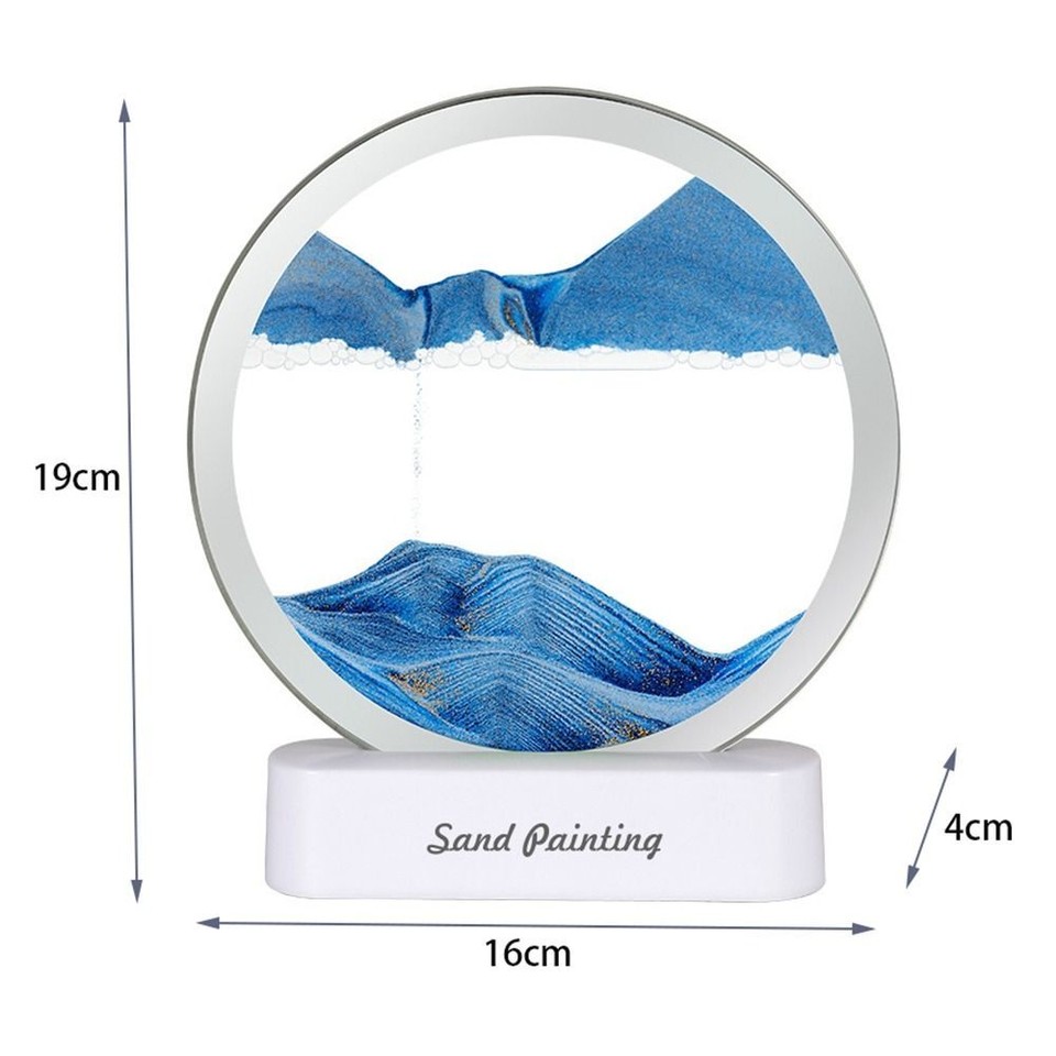 Sand Art Sandscape Lamp Flowing Sand Painting Desktop Ornament