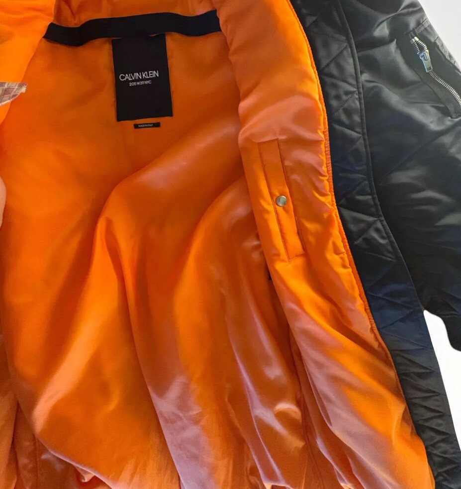 Calvin Klein 205W39NYC Raf Simons Nylon Navy Bomber Jacket