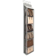 Over The Door Purse Organizer & Purse Shelf for Closet – Handbag Storage Orga...